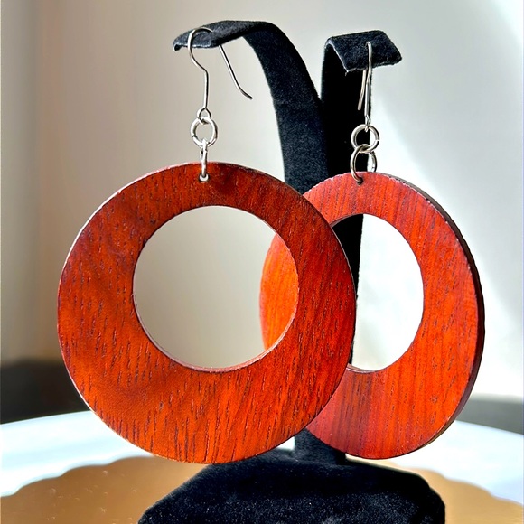 Jewelry - Beautiful Cherry Wood Earrings